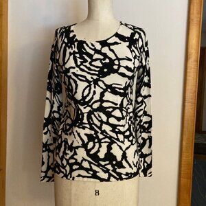 Sarah Spencer Abstract Sweater